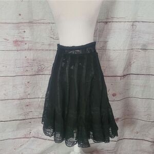 Marc Le Bihan Lace Tiered Skirt Size 6